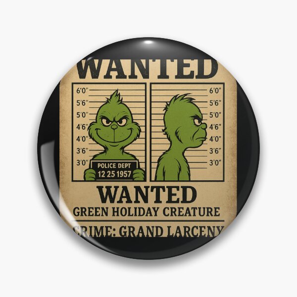 Item preview, Wanted — Holiday Creature Mugshot (Christmas Criminal) designed and sold by Laughprints.