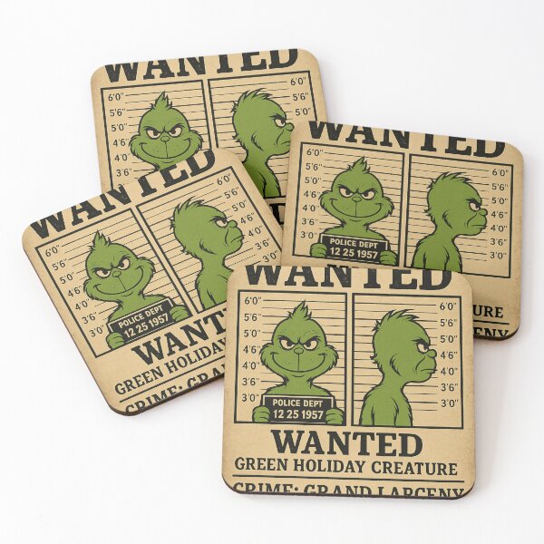 Item preview, Wanted — Holiday Creature Mugshot (Christmas Criminal) designed and sold by Laughprints.