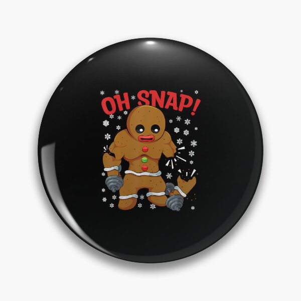 Item preview, Christmas Gym Workout Men Gingerbread Man Oh Snap designed and sold by JanetCarolyn.