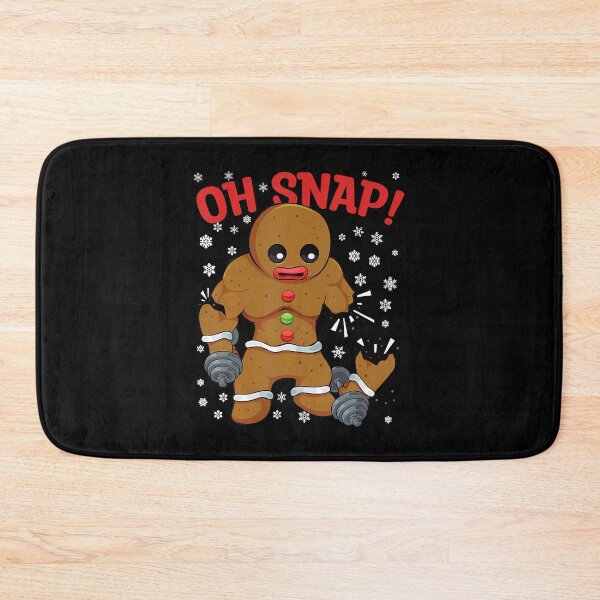 Item preview, Christmas Gym Workout Men Gingerbread Man Oh Snap designed and sold by JanetCarolyn.