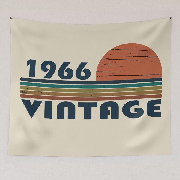 Item preview, Born in 1966 vintage funny 60th birthday gift designed and sold by Alexaltay.