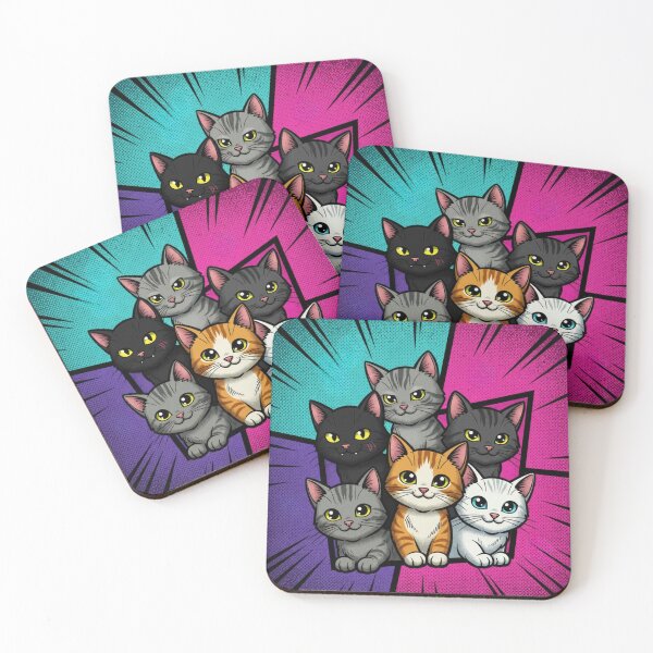 Item preview, Cats in Pop Panel designed and sold by Sauartsy.