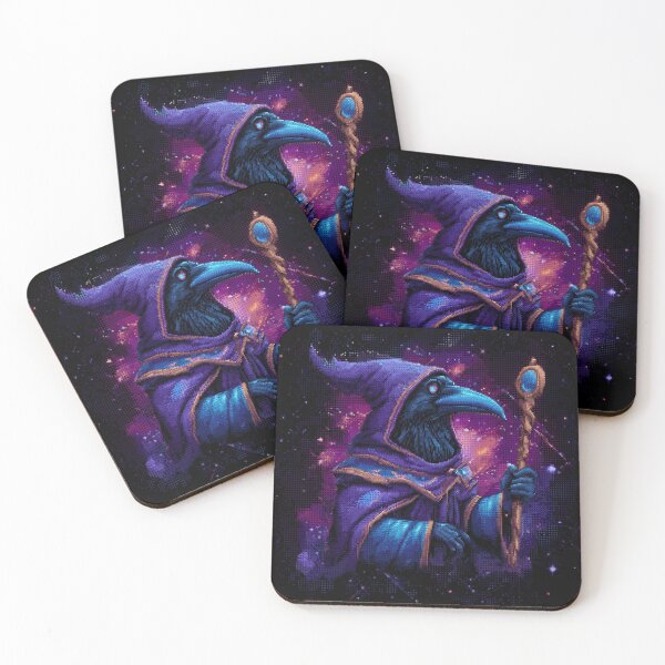 Artikelvorschau, Dark Raven Wizard Pixel Art entworfen und verkauft von Kaos-Bit.