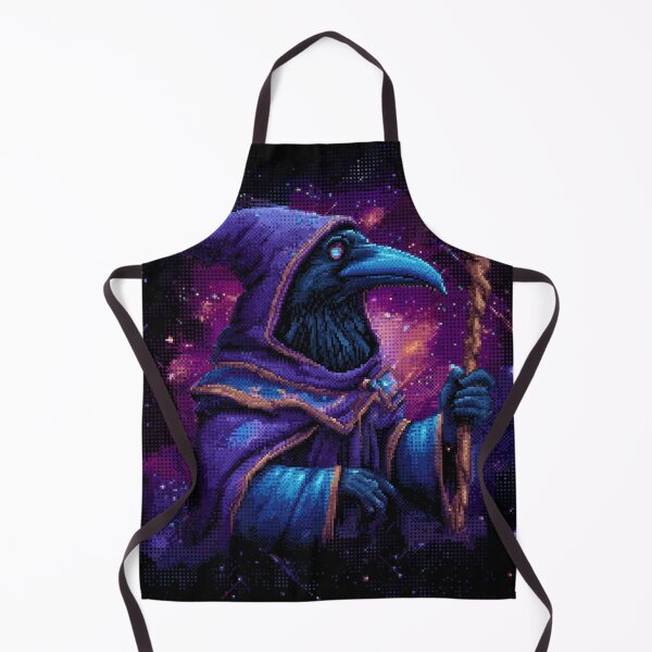 Artikelvorschau, Dark Raven Wizard Pixel Art entworfen und verkauft von Kaos-Bit.