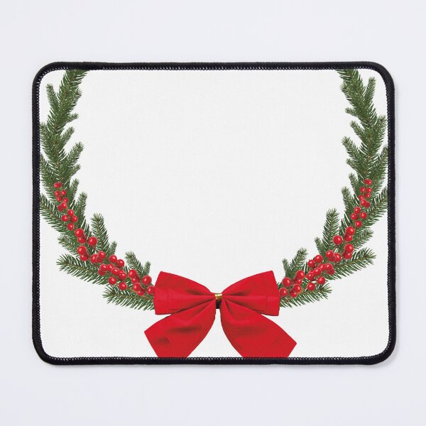 Item preview, Elegant Christmas Wreath with Red Bow – Festive Holiday Greenery Design designed and sold by ShykShop.
