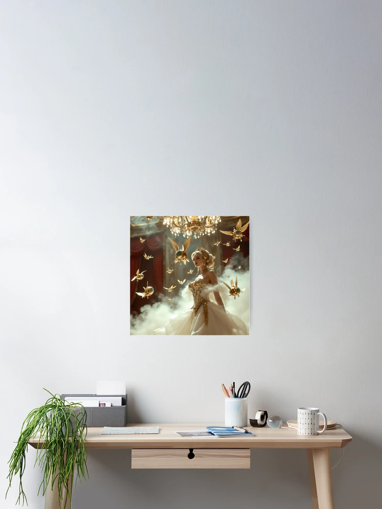 Thumbnail 2 of 3, Poster, Clockwork Rococo Mech Princess designed and sold by JKCreativeFlow.
