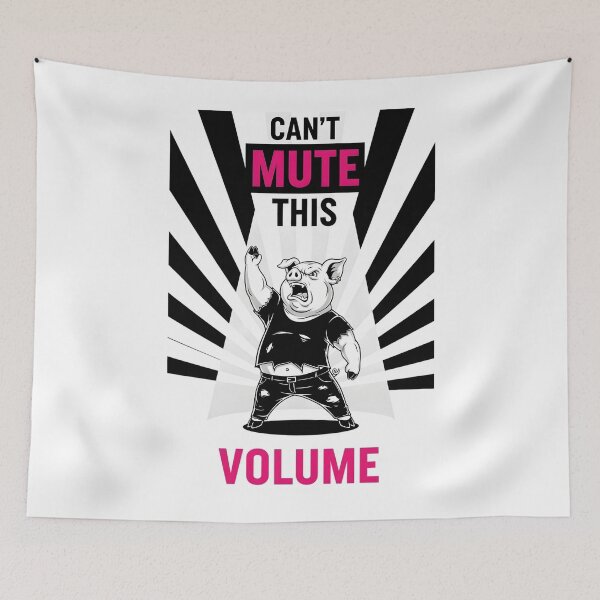 Item preview, Quiet Piggy Energy - Can’t Mute This Volume designed and sold by damelinen.