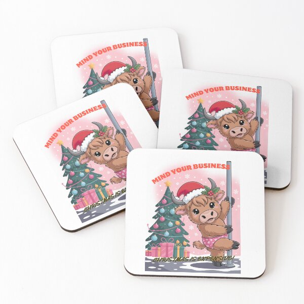 Item preview, Quirky Christmas cow design designed and sold by Chubbyunicorncreations.