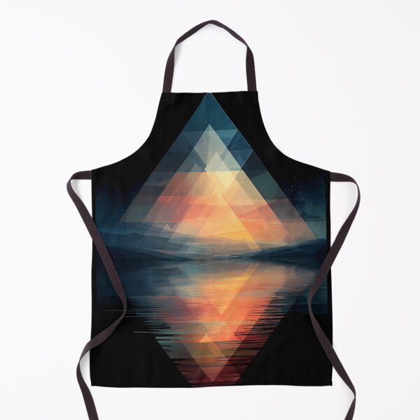 Item preview, Abstract Geometric Landscape with Water Reflection designed and sold by Pir8prints.