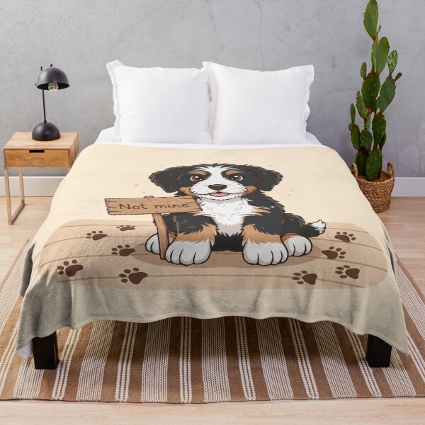 Item preview, Cute Dog Lying Challenge – Bernedoodle “That’s Not My Paw Print” Funny Dog Challenge designed and sold by The Real Life Symphony.