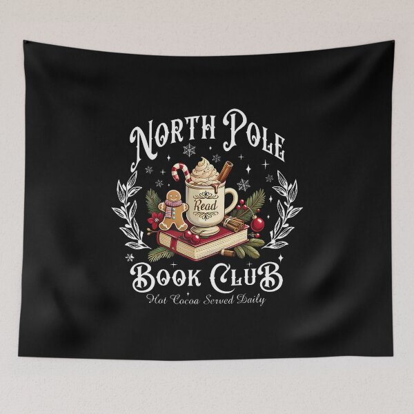 Item preview, North Pole Book Club Reading Bookworm Christmas Book Lover designed and sold by JanetCarolyn.