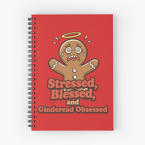 Item preview, Stressed Gingerbread Man - Stressed Blessed and Gingerbread Obsessed designed and sold by Fuechse.