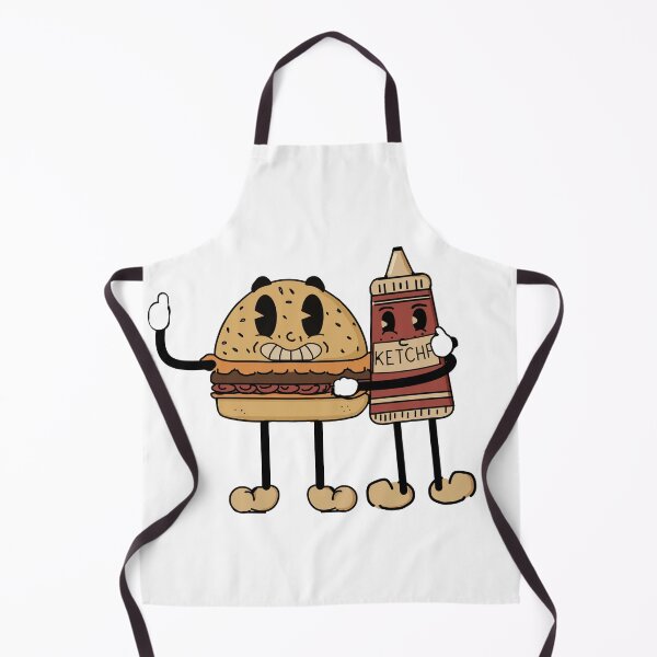 Item preview, Vintage Fast Food Cartoon | Rubber Hose Burger & Ketchup Pals designed and sold by Studio Bragato Hub.