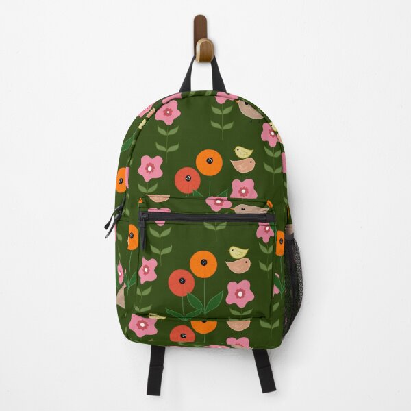 Item preview, Campos de amapolas - patrón floral mod designed and sold by Willow & Grace Designs.
