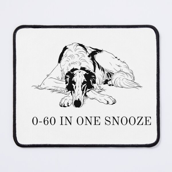 Item preview, Borzoi 0–60 in One Snooze – Funny Sighthound Speed & Nap Design designed and sold by Panoramax.