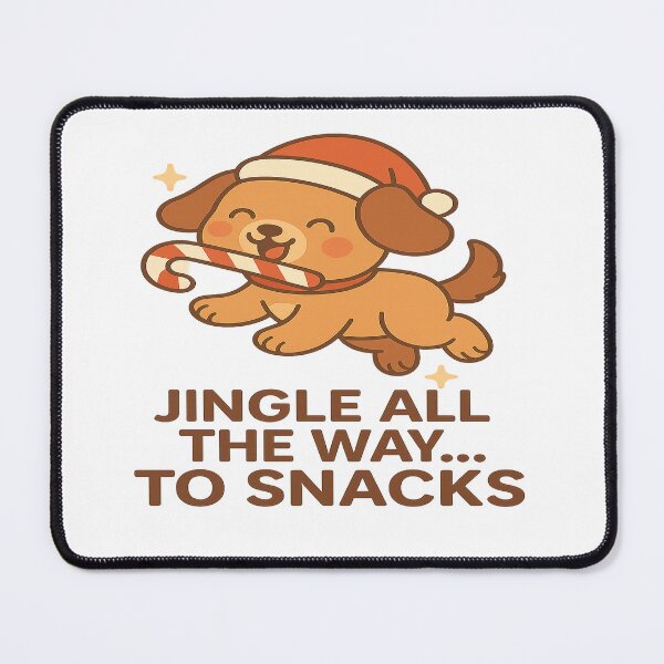 Item preview, Jingle All the Way… to Snacks – Cute Kawaii Christmas Dog Design designed and sold by StyleLap.