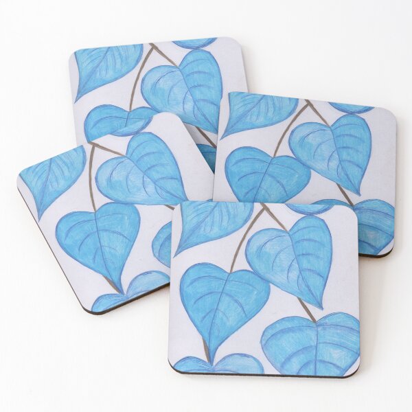 Item preview, Blue leaves  designed and sold by Artbysarah23.