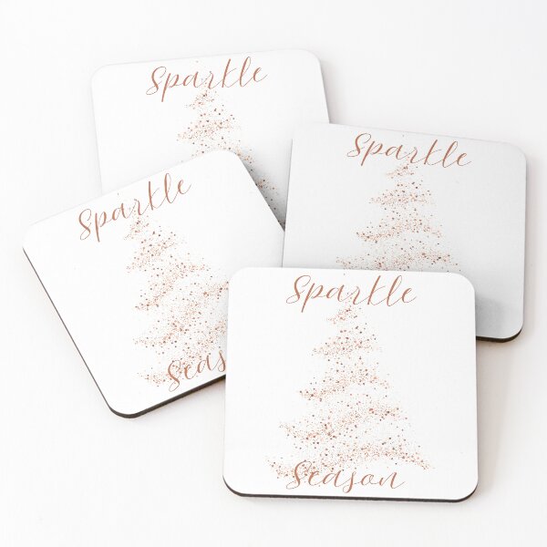 Item preview, Rose Gold Sparkle Christmas Tree – Sparkle Season Holiday Design designed and sold by Interstellar Lotus .