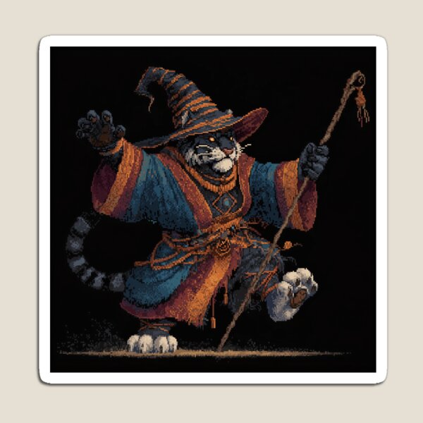 Item preview, Tiger Monk Pixel Art designed and sold by Kaos-Bit.