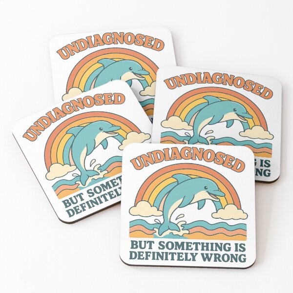 Item preview, Undiagnosed But Something Is Definitely Wrong - Vintage Dolphin Rainbow designed and sold by ZBIFBOUETLA.
