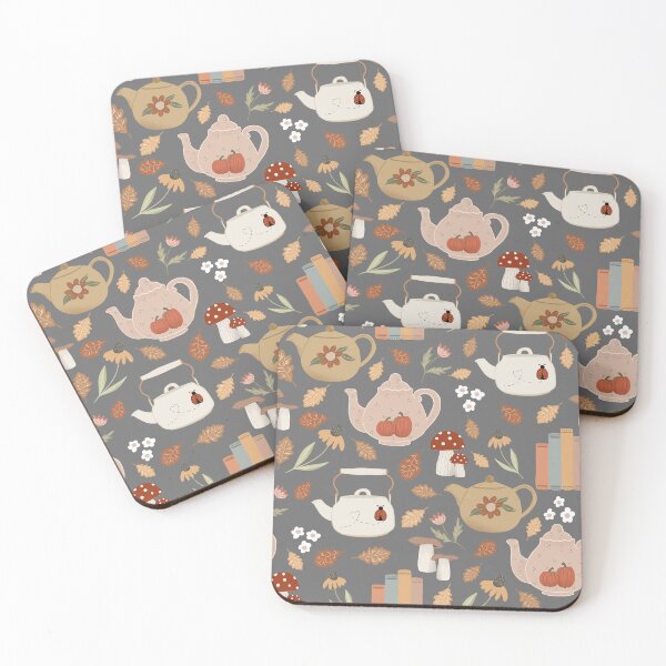 Item preview, Tea and Falling Leaves designed and sold by Willow & Grace Designs.