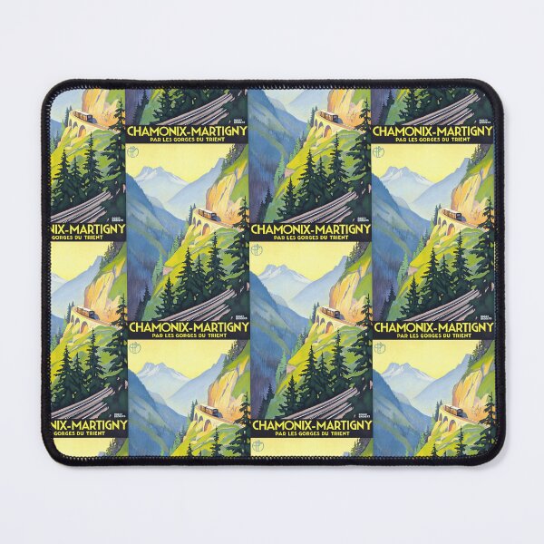 Item preview, Vintage Travel Poster Art Deco Style | Chamonix to Martigny by Roger Broders | Scenic Alpine Railway Journey designed and sold by artofuniverse.