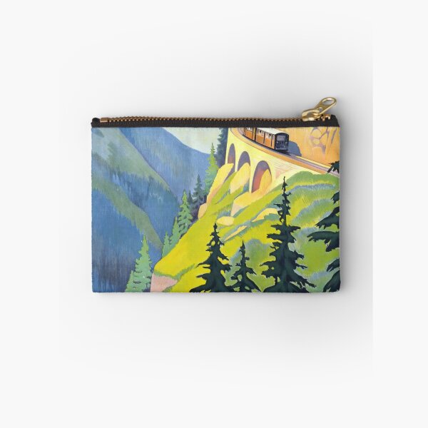 Item preview, Vintage Travel Poster Art Deco Style | Chamonix to Martigny by Roger Broders | Scenic Alpine Railway Journey designed and sold by artofuniverse.