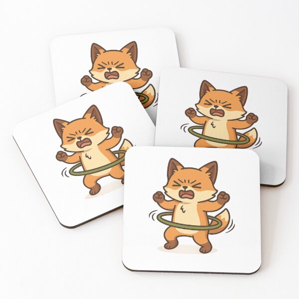 Item preview, Angry Hula Hoop Fox – Meme Cartoon Art designed and sold by kimkosovo.