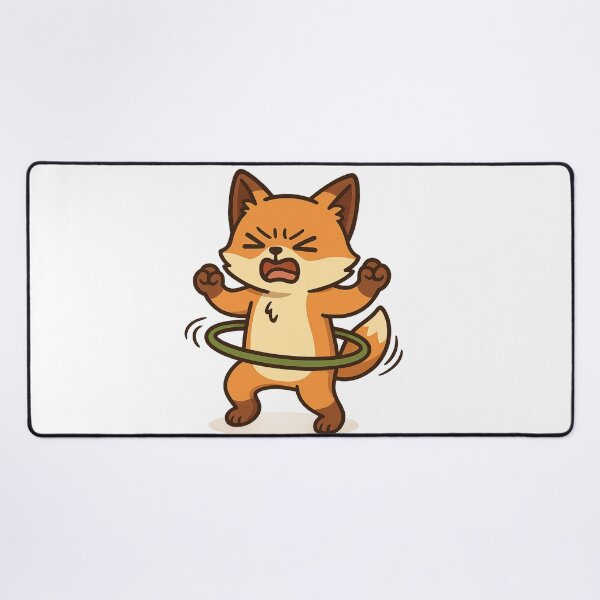 Item preview, Angry Hula Hoop Fox – Meme Cartoon Art designed and sold by kimkosovo.