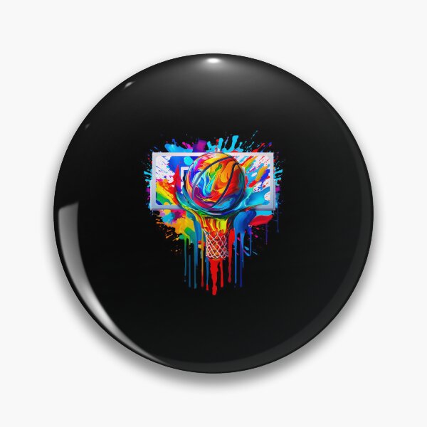 Item preview, Colorful Basketball Ball Tie Dye Splatter Slam Dunk Hoop Net designed and sold by MarianMartha.