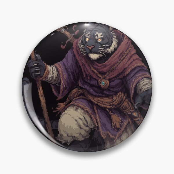 Item preview, Tiger Wizard Pixel Art designed and sold by Kaos-Bit.
