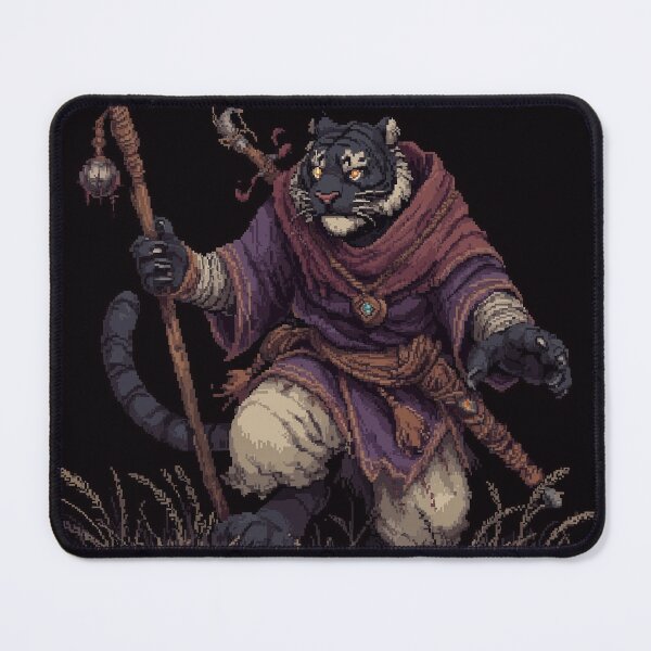 Item preview, Tiger Wizard Pixel Art designed and sold by Kaos-Bit.