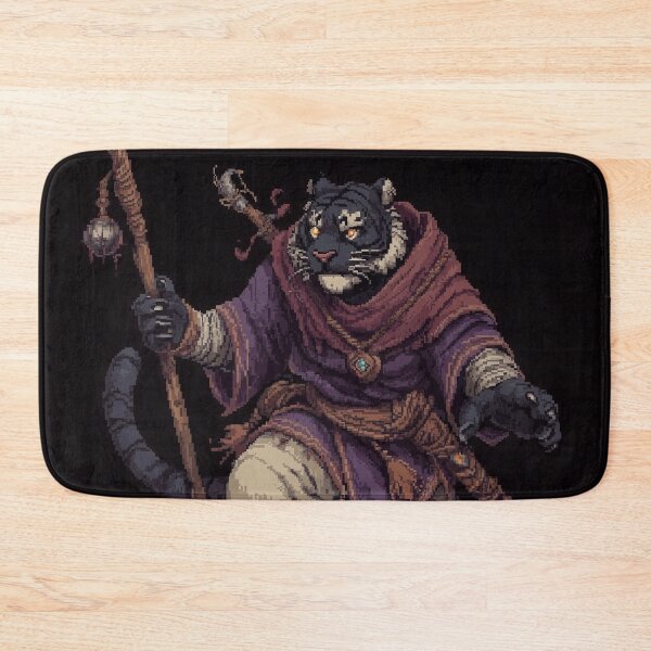 Item preview, Tiger Wizard Pixel Art designed and sold by Kaos-Bit.