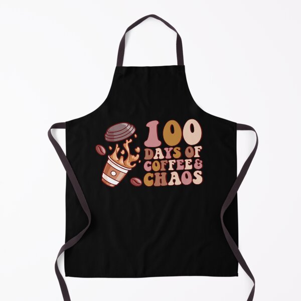 Item preview, 100 días de café y caos | Frase divertida sobre el café para maestras y madres | Diseño retro de hitos escolares designed and sold by Alluka Brand.
