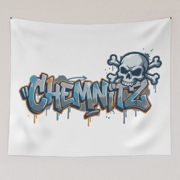 Item preview, Favorite city Chemnitz Graffiti Skull Saxony designed and sold by drizzd.