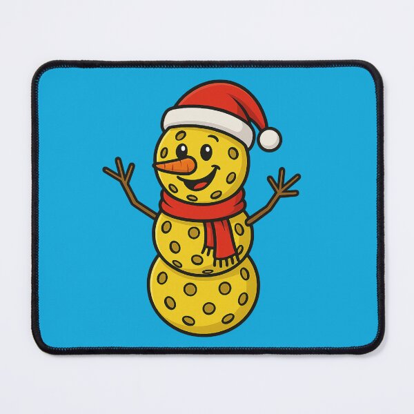 Item preview, Pickleball Snowman Xmas Christmas designed and sold by Prints-by-Olaf.