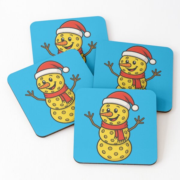 Item preview, Pickleball Snowman Xmas Christmas designed and sold by Prints-by-Olaf.