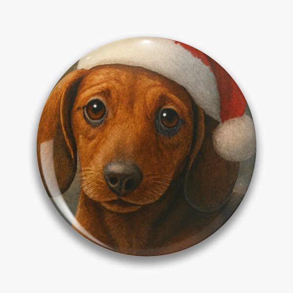 Item preview, Cute Dachshund Christmas Sign Art designed and sold by GivingJoy.