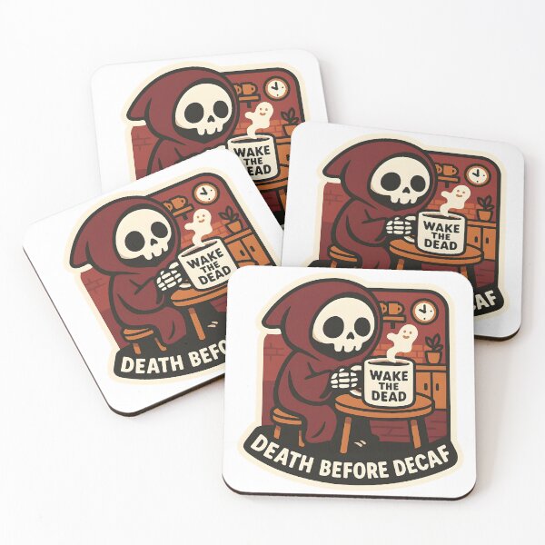 Item preview, Death Before Decaf! - Grim Reaper Coffee Addict designed and sold by Cheerioza.