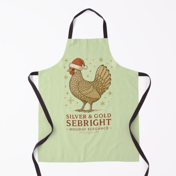 Item preview, Silver Sebright Chicken Christmas Design designed and sold by Meandmyshop.