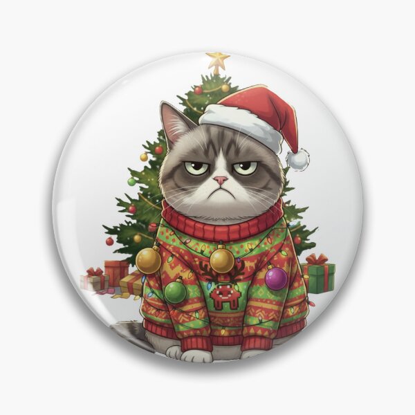 Item preview, Christmas, cat, grumpy designed and sold by Klamat1984.