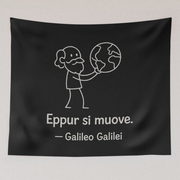 Item preview, Eppur Si Muove. Galileo Galilei Quote designed and sold by Anniko Art Studio.