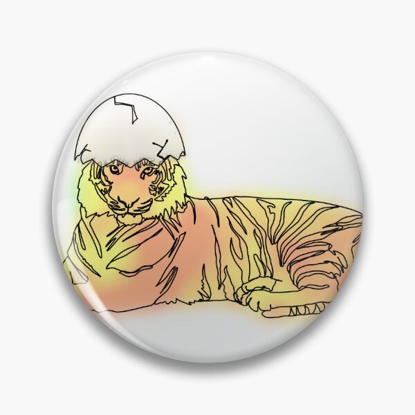 Item preview, Maple the Tiger in eggshell Hat – animalzinhats designed and sold by Ashley’sAnimalz.