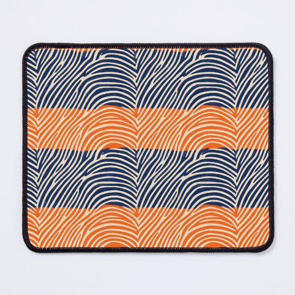Item preview, Retro Wave Rhythm Zebra Aesthetic in Orange, Navy & Cream – Sunset Syncopation designed and sold by The Print Parlor.