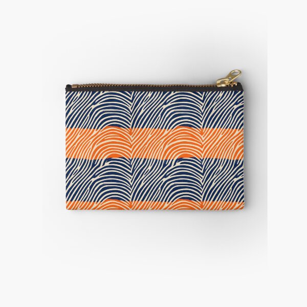Item preview, Retro Wave Rhythm Zebra Aesthetic in Orange, Navy & Cream – Sunset Syncopation designed and sold by The Print Parlor.