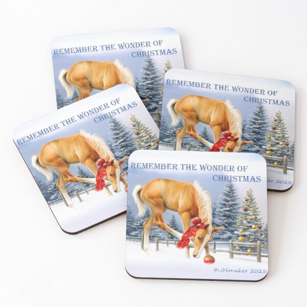 Item preview, Palomino Horse Colt Christmas Wonder designed and sold by JHonaker.