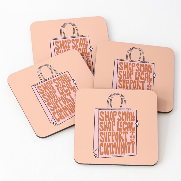 Item preview, Shop Small in Pink designed and sold by doodlebymeg.