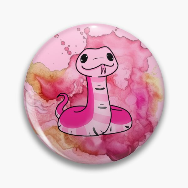 Item preview,  Pink Snake – Whimsical Watercolor Character designed and sold by MandiDaniDesign.