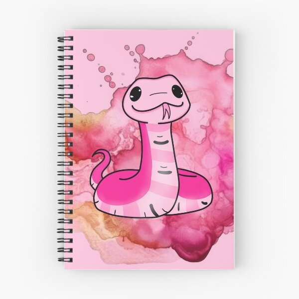 Item preview,  Pink Snake – Whimsical Watercolor Character designed and sold by MandiDaniDesign.