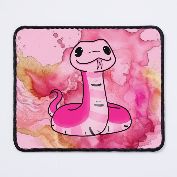 Item preview,  Pink Snake – Whimsical Watercolor Character designed and sold by MandiDaniDesign.